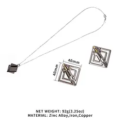 Затискачі для сосків з легкою підвіскою LOCKINK Adjustable Nipple Clamps with Light Pendant, сріблясті - мініатюра 2