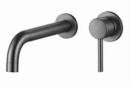 Змішувач для умивальника VBI Milano Long прихованого монтажу 18 см graphite VBI-050103GR