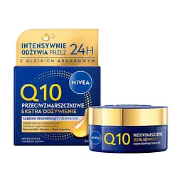 Крем для обличчя Nivea Q10 Anti-Wrinkle Extra Nourish Restoring Night Care 50 мл (5900017100753)