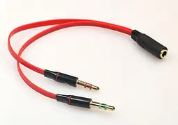 Перехідник аудіо Jack 3.5mm F 4pin -> 2 Jack 3.5mm M (Audio+MIC) - мініатюра 4