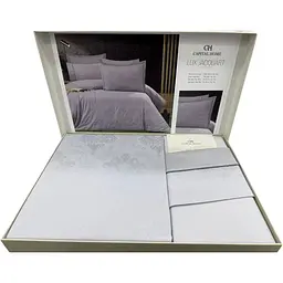 Постільна білизна Grey Жаккард люкс Capital Home pbe0052132 - мініатюра 2