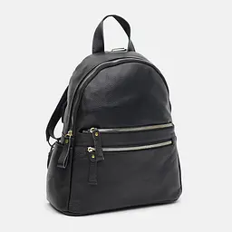 Жіночий рюкзак Borsa Leather k1s005 31x26x13 см Чорний (40156) - мініатюра 2