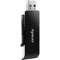 USB флеш-накопичувач Apacer USB AH350 128GB USB 3.2 Black (AP128GAH350B-1) [136940] - мініатюра 2