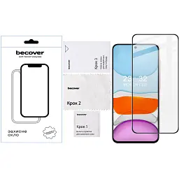 Скло захисне BeCover Samsung Galaxy A56 SM-A566 Black (712887) - мініатюра 3