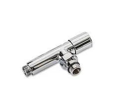 Комплект кранів радіаторних Karro KR7159 кутових подовжених 1/2" Chrome 30412