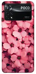 Чохол Demsky Pink flowers для Xiaomi Poco X4 Pro 5G