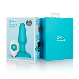 Анальна пробка B-Vibe Rimming Plug 2 15 см (бірюзовий) - мініатюра 11