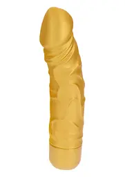 Вібратор ToyJoy Gold Dicker, 20 см (золотий) - мініатюра 2