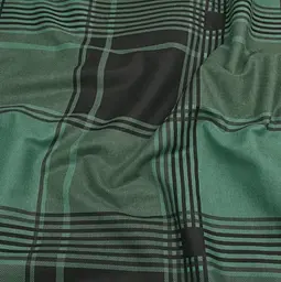 Простирадло Cosas на резинці фланель 80х160 forest tartan, зелений (Flannel_ForestTartan_80x160x20) - мініатюра 7