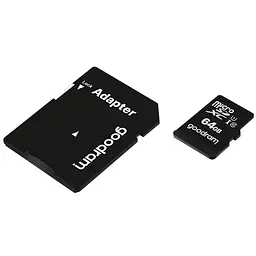 Memory card microSDXC 64Gb GoodRAM (class10) UHS I Retail + Adapter - мініатюра 2