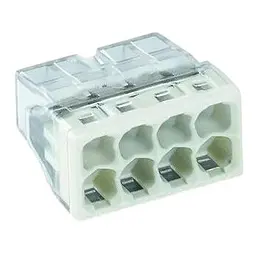Клема Brille Wago Compact для розподільних коробок 8X2.5 прозора/сіра без пасти 2273-208