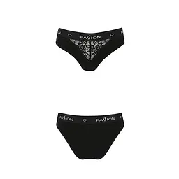Трусики з широкою гумкою і мереживом Passion PS001 PANTIES XL, black - мініатюра 5