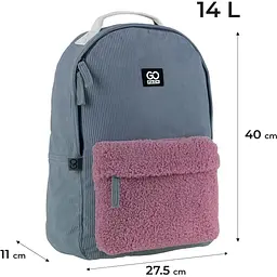 Рюкзак GoPack Education Teens 147 темно-сірий (GO25-147M-3) - мініатюра 3
