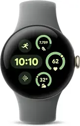 Смарт-годинник Smart Watch Google Pixel Watch 3 LTE 41mm Gold Case/Hazel Band JP - мініатюра 2