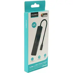 Док-станція USB 3.0 ->HDMI 4K30Hz/USB2.0x2/USB 3.0/USB-C PD 100W 5 in 1 Hub Choetech - мініатюра 3