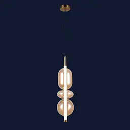 Світильник підвісний LED Levistella 79112280-1led BR, модель 10W, 4500K, бронзовий, сучасний стиль, плафон 600*150 мм - мініатюра 2