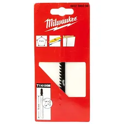 Полотно для лобзиків T141HM MILWAUKEE, 75х4,2мм, (скловолокно, акрил)