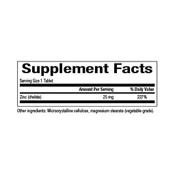 Цинк Natural Factors Zinc Chelate 25 мг 90 пігулок - мініатюра 2