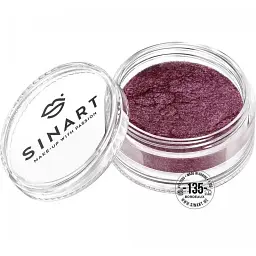 Розсипчасті тіні Sinart Make-Up With Passion тон 135 (Bordeaux) 1 г - мініатюра 2