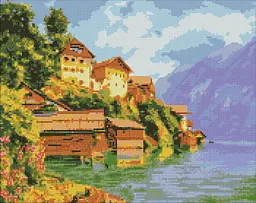 Алмазна мозаїка/вишивка Затишна затока ©Катерина Терещенко за мотивами Ferdinand Waldmüller 40*50 см Ідейка AMO 7529