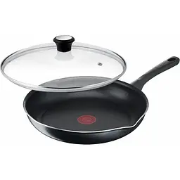 Сковорода Tefal з кришкою Day by Day 24см з кришкою алюміній бакеліт скло чорний kuh0014373
