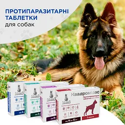 Протипаразитарна таблетка Modes Квадромідас для собак 8-16 кг 0.8 г - мініатюра 5