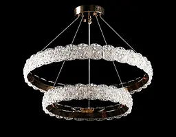 Люстра світлодіодна Splendid Ray LC01/550+350/2 LED, 2 лампи, золото/білий, сучасний стиль для дому