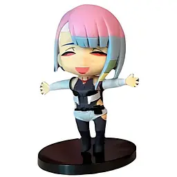 Колекційна  фігурка   Чібі Chibi Люсі Кіберпанк Lucy Cyberpunk Edgerunners 10см Китай CH C CPE LK 06