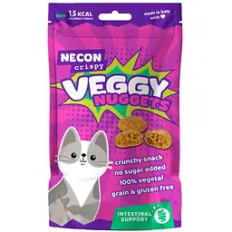 Функціональні ласощі для котів Necon Cripsy Cat Veggy Nuggets Intestinal 85 г