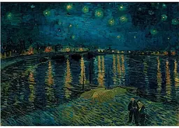 Пазл Clementoni Museum Collection: Зоряна ніч над Роною, Вінсент ван Гог (Museum Collection - Starry Night Over The Rhone Puzzle - 1000 pcs.), 1000 ел. (37095) - мініатюра 2