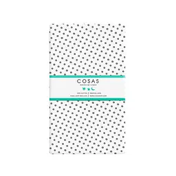 Простирадло Cosas на резинці 120х200 mini dots cs7, білий (DotsGreyWhite_120х200x20) - мініатюра 3