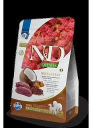Сухий корм для собак Farmina Dog N&D QUINOA DOG SKIN & COAT VENISON & COCONUT ADULT MEDIUM & MAXI з олениною та кокосом 2.5 кг