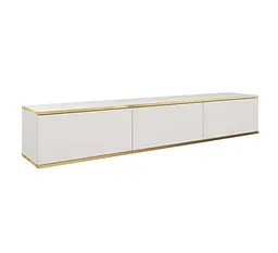 Тумба під телевізор навісна Perfect Home Оро / Oro 3-дверна RTV175 Білий (PFH-091353) - мініатюра 3