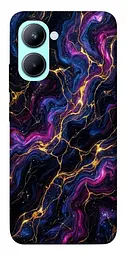 TPU чохол Demsky Purple space marble для Realme C33