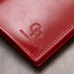 Вертикальне жіноче портмоне Grande Pelle 11555 червоний - мініатюра 10