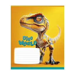 Зошит Школярик Star Dino world 12 аркушів клітинка (012-3664K), в асортименті - мініатюра 3