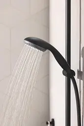 Душова система Grohe Vitalio Start System 250 Cube + термостат для ванни Precision Start UA303904TR, Чорний матовий - мініатюра 8