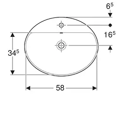Умивальник Geberit Variform 60x48 Білий 500.725.01.2 - мініатюра 4