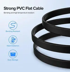 Кабель Ugreen Angled SATA 3 Data Cable 0.5m Black US217 (30797) - мініатюра 5