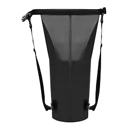 Водонепроникна сумка 30 л Trizand 23568, чорна, туристична Dry Bag з ременем, для каякінгу та подорожей, - мініатюра 3