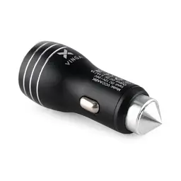 Зарядний пристрій Vinga Dual USB Car Charger aluminium 15.5W Max (VCCAABK) - мініатюра 2