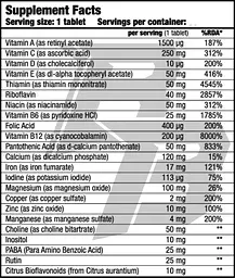 Вітамінно-Мінеральний Комплекс Vitabolic - 30 таблеток - мініатюра 2