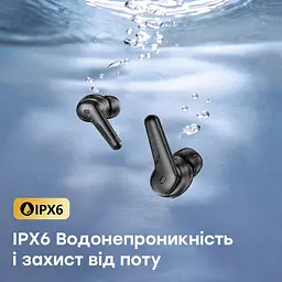 Бездротові навушники Choetech BH-T17 Black TWS, Bluetooth 5.4, ANC+ENC (43-00136) - мініатюра 10