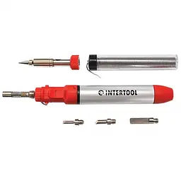 Мікропальник 12 мл та 4 насадки для паяння та різання INTERTOOL GB-0005 - мініатюра 3