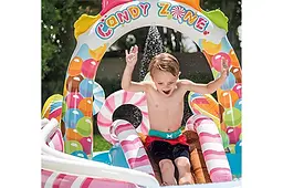 Дитячий ігровий надувний центр з басейном Карамель Intex Candy Zone Play Center 57149 розмір 295x191x130 см - мініатюра 2