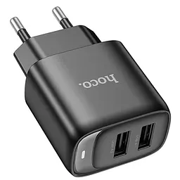 МЗП Hoco C141A Smart 2.1A (2USB-A) Black