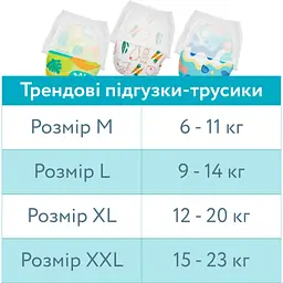 Підгузки Offspring трусики Розмір XL (12-20 кг) 30 шт, Підводний світ (9355465009060) (DP-OI-FAP-XL30P-AQT) - мініатюра 2