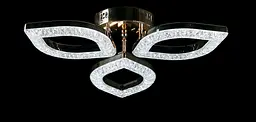 Люстра стельова LED Splendid Ray LT8005/3, 80W, золото, білий, сучасний стиль з пультом, димер - мініатюра 2