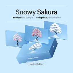 Криптогаманець Tangem Wallet 2.0 Snowy Sakura набір з 3 карток (TG-SAKURA2) - мініатюра 2