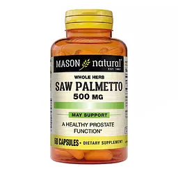 Со Пальметто Mason Natural Saw Palmetto Здоров'я простати 500 мг 60 капсул